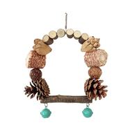 Bird Swing Wood Barch Coffre-fort et confortable Environnement de vie pour oiseau Convient pour la mastication des oiseaux et les matières premières