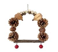 Bird Swing Wood Barch Coffre-fort et confortable Environnement de vie pour oiseau Convient pour la mastication des oiseaux et les matières premières