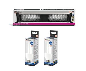 Bird systems Luminaires Compacts pour Oiseaux 60cm+2x Lampe Pro - E27 Vogellampe