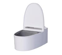 Bird Toilet, Parrot Feeder, v, Wall Potty, Multi-Functional Bowl, Détachable Adhesive Design, PP Material, for Small Medium Birds, Indoor Cage Training