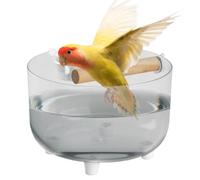 Bird Toilet Stand - Potty Training Perch for Parrots with Removable Stainless Steel Feeder Bowl | Parrot Toilet for Small and Medium-Sized Conures Lovebirds Finches Budgies | Desktop Cage Toy Playpen