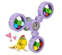 Bird Toy - Wood And 18cm | Chewable Training Enrichment With Windmill Design, Conure Play Toy For Cockatoo Cockatiel Conure Macaw Lovebird Pets Cage Hanging Activity Fun