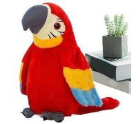 Bird Toys for Kids, Chirping Cat Toy with Flapping Wings and Music, Toy Bird, Electronic Realistic Plush Animal for Kids Pets Party Play Desk Decoration Holiday Shelf