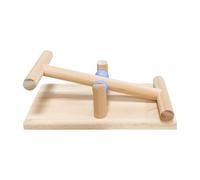 Bird Toys, Wooden Bird Seesaw, 7.09x3.74 inches Tabletop Parakeet Play Trainer, Interactive Lovebird Balance Toy, Natural Wood Exercise Tool for Cage, Training and Table Use