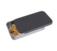 Bird Training Toys, Push-Pull Treat Box, 3.15x1.97x0.59 inches Waterproof Birds Feeder Cups, Metal Storage Container, Small Bird Interactive Toy for Food Trainings and Reward, Travel Cage Use