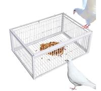 Bird Trap Cage, Escape Proof Birds Trap, Easy Clean Pet Supply, Capturing Device, Catching Solution for Pigeons Sparrow Cockatiels Budgies Parrot, 15.75x11.81x10.24 inches