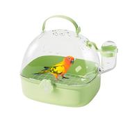 Bird Travel Cage en PET 18,4 x 16,3 x 17 cm, plaque PVC, petite boîte d'animal | Équipement de transport pratique avec des utilisations de ventilation sûres pour les fous de perruches Cockatiels