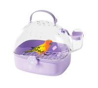 Bird Travel Cage - Portable Small Animal Carrier for Safe Transport, Lightweight Ventilated Design with Water Bottle, Hamster Cage for Hedgehog, Chinchilla, Lovebird, Parakeet, 7.24x6.42x6.69 inches