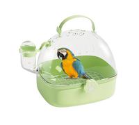 Bird Travel Carrier - Bird Travel Cage | Spacious Pet Birds Carrying Supplies | PVC Small Animal Carrier With Water Bottle For Chinchillas Macaws Conures Cockatiels Sparrow Hedgehog Budgies Lovebirds