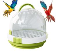 Bird Travel Carrier - Coque Respirante Respirante, Fermeture De Cage | Sac De Lumière, Boîte De Vol Compacte Vue, Cas De Voyage En Plastique, Siège De Porte De Poisson Pers