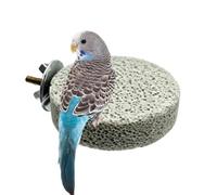 Bird Volcanic Stone Perch - Claw Beak Grinding Stand | Cage Toy | Natural Pumice Mineral Chew Bar, Foot Exercise Resting , for Parrot, Parakeet, Cockatiel & Indoor Outdoor Cage