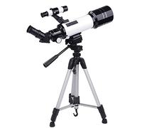 Bird Watching Portable Telescope for Beginners 70mm Aperture 400mm Refractor Telescopes with Smartphone Adapter Adjustable Tripod Telescope WOWCSXWC