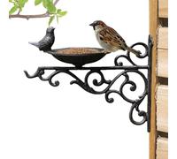 Bird Water Bowl - bain d'oiseaux en fonte, mangeoire décorative pour oiseaux | Ornements de jardin en fonte, noix de panier de plateau de repas avec mangeoire d'oiseaux pour la décoration orientale
