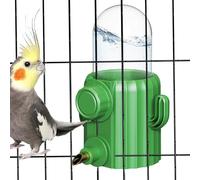 Bird Water Dispenser, Automatic Cactus Dispenser,(5.91x4.72x3.15 inches) Parrot Feeder, no Spill Parakeet Drinker, Easy-Mount Bird Cage Accessory, Feeding Supply for Cockatiel