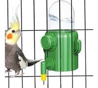 Bird Water Dispenser, Automatic Cactus Dispenser,(5.91x4.72x3.15 inches) Parrot Feeder, no Spill Parakeet Drinker, Easy-Mount Bird Cage Accessory, Feeding Supply for Cockatiel
