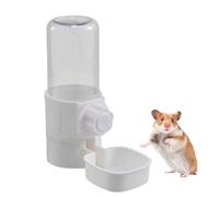 Bird Water Dispenser, Hanging Feeder, Automatic Waterer, Seed and Water Station, Easy Refill for Cages, Aviaries, Small Birds, Parakeets, Budgies, Lovebirds, White Colored