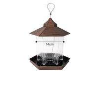 Bird Water Dispenser, Parrot Water Dispenser, Feeding Device Suitable for Indoor and Outdoor Cages, Pet Sparrows, Mountain Sparrows, and Small Birds(Gold)