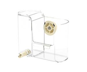 Bird Water Feeder, Automatic Clear Dispenser, Large Capacity 250ml with Durable Build, Cage Bottle with Easy Install, Pet Supplies for Patio Window Courtyard Garden Yard Balconies Hammock Pet Monk