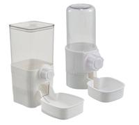 Bird Water Feeder, Parakeet Water Dispenser, Transparent Pet Fountain, Feeding Station Container for Squirrel Parrot Finch Bunny Chicken Cockatiels Lovebirds Budgies Hydration Use, White, 520ml/1200ml