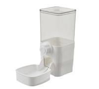 Bird Water Feeder, Parakeet Water Dispenser, Transparent Pet Fountain, Feeding Station Container for Squirrel Parrot Finch Bunny Chicken Cockatiels Lovebirds Budgies Hydration Use, White, 520ml/1200ml