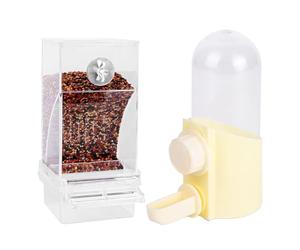 Bird Water Feeder - Spill Proof Parrot Drinking Dispenser with Clear Automatic Reservoir, Durable Cage Mounted Design | Bird Water Feeder for Parakeet Lovebirds Canary Finch Cockatiel Small Pet