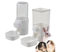 Bird Water Feeder, Transparent Pet Water Dispenser Fountain, Automatic Feeding Station for Parakeets Parrots Finches Budgies Cockatiels Squirrels Bunnies Chickens and Small Pets