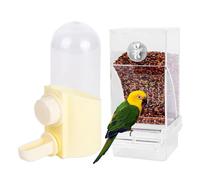Bird Water Feeders, Drinking Dispenser, 3.94x2.28x6.02 inches Clear Large Capacity Parrot Without Frequent Refills, Smart Water Feeder for Finch, Canary, Lovebird, and Cockatiel Use