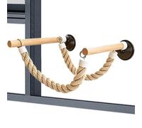 Bird Window Perch - Cotton Thread, 12.2 inches | Suction Cup Swing