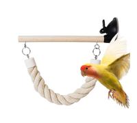 Bird Window Perch Suction Cup Mirror - Bird Resting Swing Stand Cockatiel