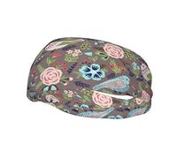 Bird2 Bird Bandeaux d'entraînement pour femmes et hommes antidérapants, bandeau de sport, de course, bandeaux larges tendance pour femmes, bandeaux anti-transpiration pour anniversaire, yoga, football