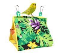 birdBed for Cage - birdSnuggle Hut L Size Nest, Canvas Flannel Soft birdCave, Warm Hanging Tent Shelter with Secure Comfort Design | birdBed for Macaw Parrot Conure Cockatiel Cage