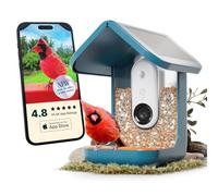 Birdbuddy Pro Mangeoire à Oiseaux Intelligente Solaire avec caméra, Identification des espèces à l’IA, Photos 5 MP, caméra vidéo 2K Ultra en Direct, vidéo au ralenti, Mise au Point de 6,6 cm, Bleu