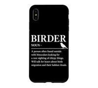 Birder Noun Birdwatcher Funny Bird Watcher Oiseaux Amoureux des Oiseaux Coque pour iPhone XS Max