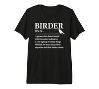 Birder Noun Birdwatcher Funny Bird Watcher Oiseaux Amoureux des Oiseaux T-Shirt Haut de Gamme