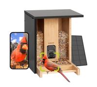 Birdfy Bamboo - Mangeoire Oiseaux Connectée avec Caméra, Reconnaissance IA et Panneau Solaire - EPPAMBNI8402110