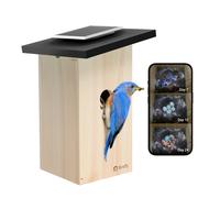 Birdfy Ebony Lite Nichoir Connecté avec Panneau Solaire, Caméra et Reconnaissance d'Oiseau par IA - EPPAMBNI8802110