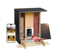 Birdfy Mangeoire en bambou Ai & Guard