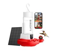 Birdfy Mangeoire pour colibri avec double caméra à énergie solaire, durée de vie IA