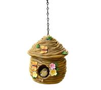 Birdhouses for Outdoors Hangable - Ornament Resin Balcony Birdhouse | Porch Hummingbird Nest Bluebird Wren Robin Finch Outdoor Garden Porch Patio Yard Balcony Backyard Tree