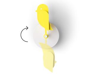 Birdie 2.0 - Design Moniteur de CO2 intérieur Appareil de Mesure de la qualité de l'air pour la Maison et Le Bureau - Réduit Les Risques pour la santé grâce à Un air Pur (Jaune, Birdie Complet)