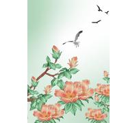 Birds and Branches of Flowers Notebook: 6 x 9 inches with 120 pages