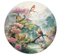 Birds and Flowers Puzzles 1000 Pièces Cadeau Unique Jeu Éducatif Challenge Toy À De Qualité Supérieure Peinture Art pour Adultes Et Enfants À Partir De 14 Ans 1000pcs (67.5x67.5cm)