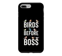 Birds Before Boss Cadeau Amusant pour Les Amoureux des Oiseaux Coque pour iPhone 7 Plus/8 Plus