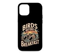 Birds Before Breakfast Humour Observation Oiseaux Coque pour iPhone 12/12 Pro