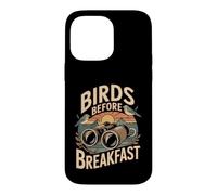 Birds Before Breakfast Humour Observation Oiseaux Coque pour iPhone 14 Pro Max