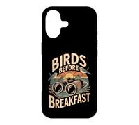 Birds Before Breakfast Humour Observation Oiseaux Coque pour iPhone 17