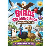 Birds Coloring Book with Fun Facts for Kids: Volume 3 | Amazing Ocean Birds, Soaring Birds, Flightless Birds and more! | Easy Toddler Coloring Pages ... Pictures, and Fun Bird Scenes for Ages 2-8