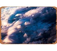 Birds Eye View Of Clouds 5k, HD Nature, 4k fonds d'écran, images, arrière-plans, photos et images, panneau en métal, décoration murale de style vintage, décoration de café et de bar, taille 20,3 x