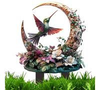 Birds Garden Stage - Insert en Acrylique, bâton de décorative | Ornement en Pot à Sol Plat, pièce de décoration Artistique créative pour la décoration de Paysage de Jardin de pelouse en Plein a