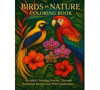 Birds in Nature Coloring Book: An Adult Coloring Journey Through Feathered Beauty and Wild Landscapes.